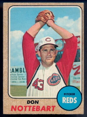 1968 TOPPS OPC O PEE CHEE BASEBALL #171 Don Nottebart EX-NM Cincinnati Reds Card - Image 1 of 2