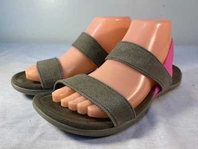 Sandalias con correa MERRELL District Finley para mujer verde rosa con tiras punta abierta - EE. UU. 7 Foto 1 de 4