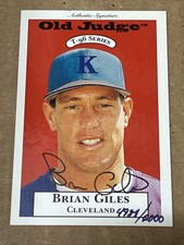 1996 Signature Rookies Old Judge T-96 Autograph #11 Brian Giles 4988/6000 RC