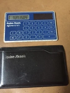 BIN Calculator RADIO SHACK EC- 413 Solar Powered Micro Thin case - Picture 1 of 3