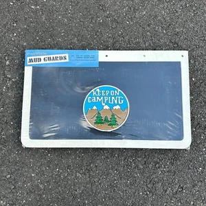 NOS Keep On Camping Plasticolor Truck Mud Flaps Dually 13x22 Vintage Deadstock - Picture 1 of 3