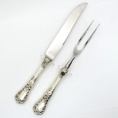 JUEGO DE 2 PIEZAS TALLA PEQUEÑA GORHAM BUTTERCUP PLATA ESTERLINA CON PROTECTOR ESTERLINA .925 Foto 1 de 4