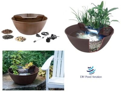 NUEVO HÁGALO USTED MISMO Mini Kit de Estanque / Porche y Patio Estanque Cascada Kit Contenedor Agua Jardín Foto 1 de 3