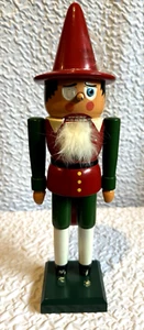 Vintage German Republic Veb Raum Und Tafelschmuck 14 inch Nutcracker Pinocchio - Picture 1 of 14