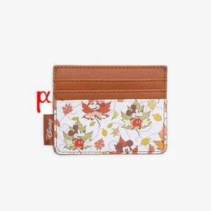 Tarjetero Loungefly Disney Mickey y Minnie Mouse Otoño Hojas Exclusivo - Imagen 1 de 2