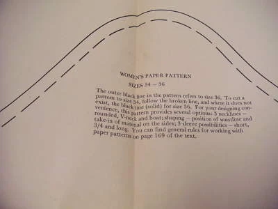 Vintage Unknown Women's Size 38-40 Short sleeve Paper Pattern , see pictures - Image 1 of 4