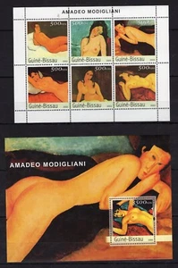 Guinea Bissau - 2003 Amadeo Modigliani - Italian Artist - Timbres / MNH** F101 - Picture 1 of 1