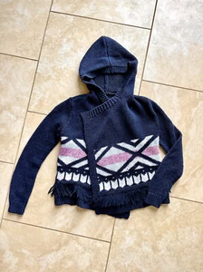 Girls Abercrombie Drape Front Cardigan sz 9/10 - Picture 1 of 7