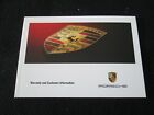 2002 Porsche Warranty &amp; Customer Info Manual Book 911 GT2 Turbo 996 Carrera 4S
