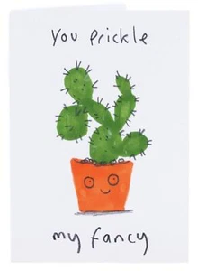Biglietto di auguri umorismo eco-compatibile You Prickle My Fancy - Foto 1 di 2