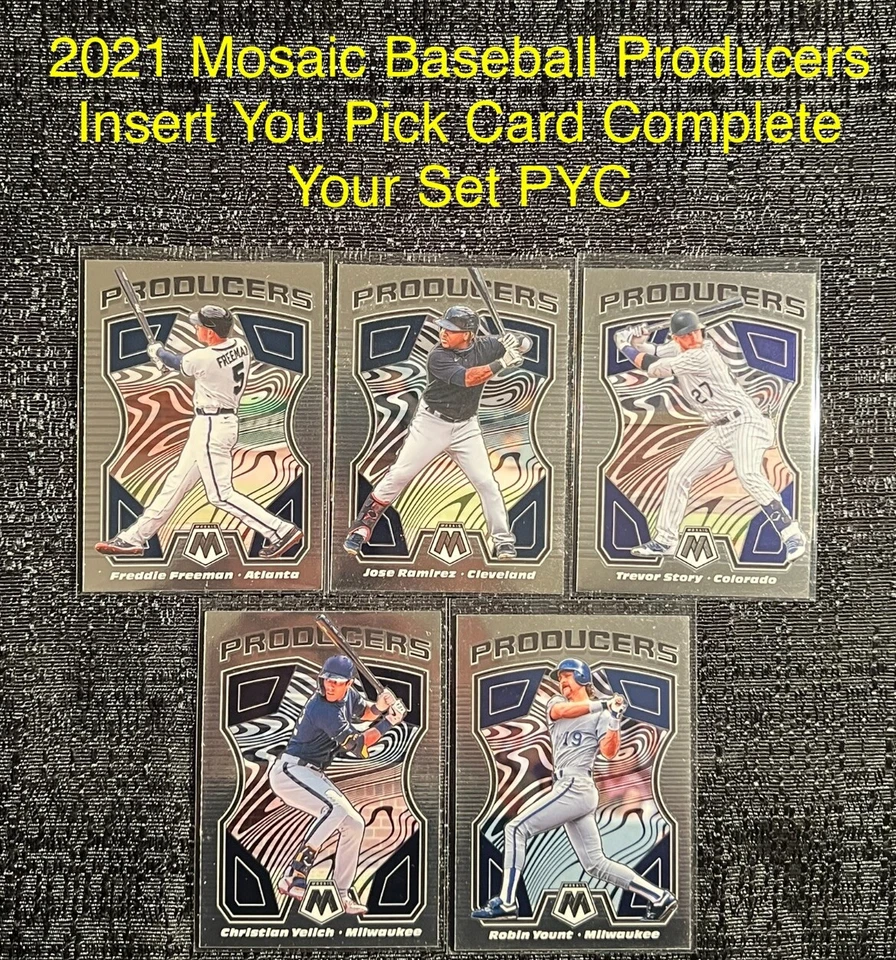 2021 Mosaic Baseball PRODUCERS Insert You Pick Card Complete Your Set PYC - Image 1 of 1