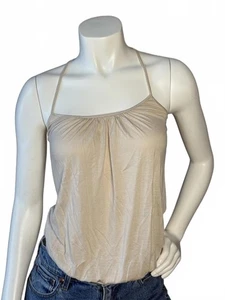 Express Damen Neckholder Top Beige Spitze Rücken Neu mit Etikett XS - Bild 1 von 4