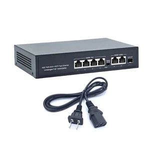 1000mbps 6 Port POE Power Switch 802.3af/at AC100-240V Multi-scenario Applicant - Picture 1 of 17
