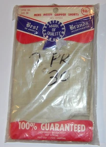 VTG UNUSED 1950s MEN'S 2 PAIR BOXER SHORTS! SANFORIZED BROADCLOTH! VAT DYED! 30 - Picture 1 of 10