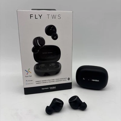 Harman Kardon FLY TWS In Ear True Wireless Headphones - Black - Image 1 of 4