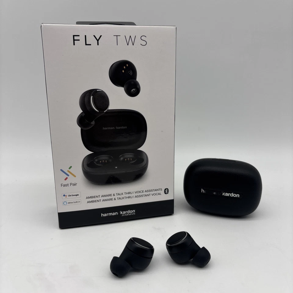 Harman Kardon FLY TWS In Ear True Wireless Headphones - Black - Image 1 of 4