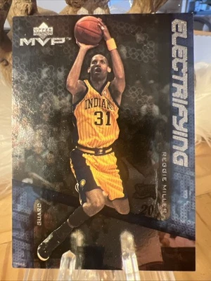 Tarjeta de baloncesto 1999-00 Upper Deck MVP Electrifying Pacers #E11 Reggie Miller Foto 1 de 2