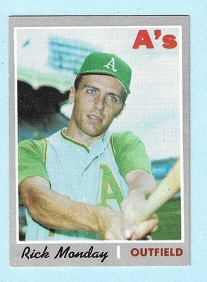 1970 Topps #547 Rick Monday Oakland A's Near Mint COMPLETE SETBREAK - Image 1 of 2