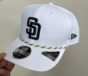 Gorra elástica New Era San Diego Padres White Rope 9SEVENTY para hombre SnapBack - Imagen 1 de 8