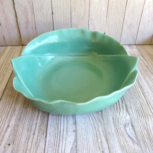 Vintage La Canada Studio California Pottery Cabbage Leaf Bowl *READ* HTF/rare - Picture 1 of 6