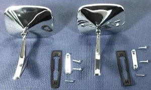 1968 1969 CHEVROLET CAMARO 69-72 NOVA IMPALA FACTRY CHROME OUTER DOOR MIRROR SET - Bild 1 von 3