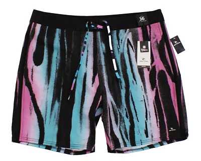 Ripcurl Men's 33 Black Washed Aqua Mirage Resin Stretch Board Shorts 18" - Image 1 of 2