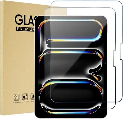 For Apple iPad Air M2 Pro 11 M4 2024 Screen Protector Tempered Glass Film Guard - Image 1 of 4