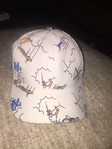 10. Deep Snap Back Hat Fight Fight Fight White Used - Picture 1 of 12