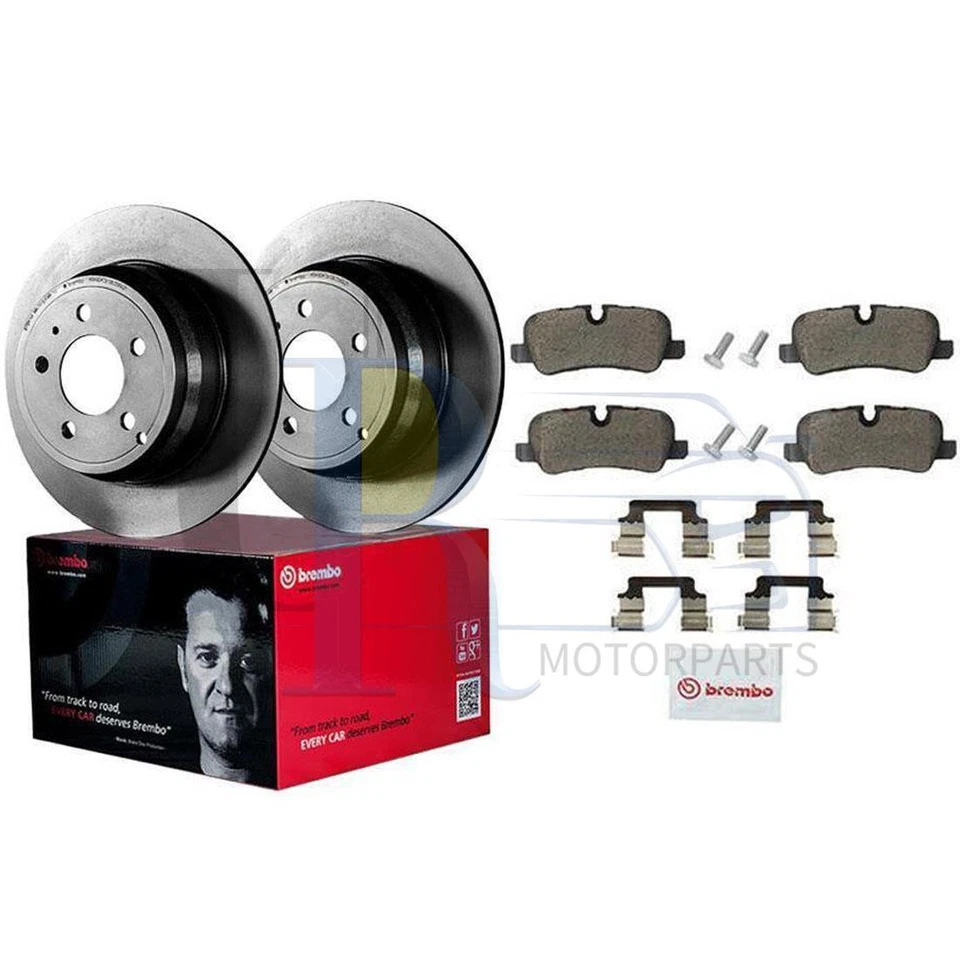 Комплект задних дисковых тормозных колодок Brembo дисковый тормоз ротор 3x подходит для Land Rover LR4 2010-2016 - Изображение 1 из 4