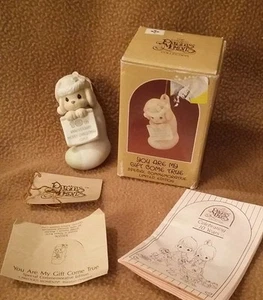 Precious Moments Ornament 1988  "You are my gift come true" #520276 - Picture 1 of 8