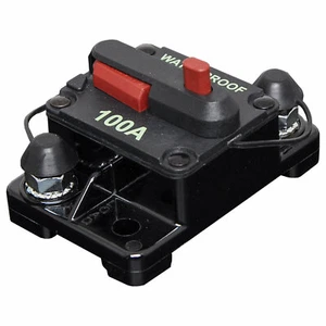 100A Circuit Breaker IP67 Waterproof 12VDC or 24VDC M6 Manual Reset - Picture 1 of 2