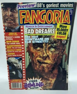Fangoria 72 Horror Magazine Howling Poltergeist Living Dead Dreams Vintage 1988 - Picture 1 of 11