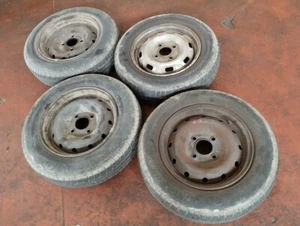 N.1 Jantes En Alliage + Pneus OPEL 4 Trous 14" 5,5J ET49 175 65 R14 86H M+S - Picture 1 of 17