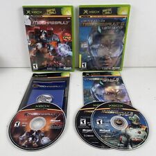 🔥Mechassault: 1 & 2 Lone Wolf (Microsoft Xbox) Video Game Bundle Of 2 TESTED!🔥