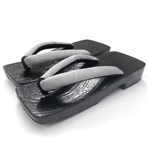 Geta Men's Grey Zori ,25.5-27cm - Picture 1 of 2