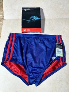 NEW! SPEEDO POLY MESH SQUARE LEG TRAINING BOY'S SUIT. Color Navy/red Size 30. - Picture 1 of 3