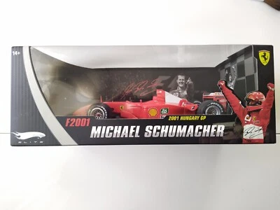 FERRARI F1 2001 HUNGARY GP M.SCHUMACHER HOTWHEELS ELITE SCALA 1:18 EDIZ.LIMITATA - Immagine 1 di 4