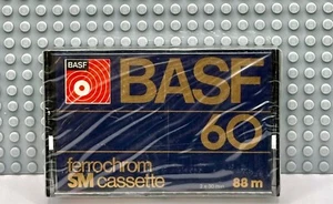 BASF FERROCHROME SM 60 1977 EUROPA NASTRO A CASSETTA VUOTO (1) (SIGILLATO) - Foto 1 di 3