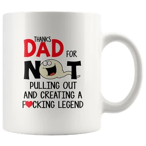 Divertida Taza del Día del Padre|Gracias Papá por Crear Una F##King Legend Divertida Taza Papá Regalo - Imagen 1 de 5
