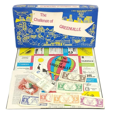 Greenville SC Board Game Gamedia Enterprises South Carolina Vintage Antique Vtg - Image 1 of 4