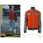 Back To The Future Marty Mcfly Jacket Cosplay Costume Men's Coat Casual Outwear.