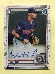 2020 Bowman Chrome Autograph WILL HOLLAND Rookie Card RC Minnesota TWINS #CPA-WH