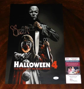 DANIELLE HARRIS "JAMIE LLOYD" SIGNED HALLOWEEN 4 12X18 POSTER HORROR JSA COA!! - Picture 1 of 2