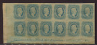 Confederate States 11 Plate Block of 12 Stamps (CSA Handbook 11-KB-i1) LV6442