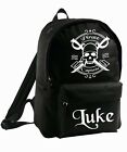 Kids Bag Pirate Personalised Backpack Rucksack Add Name Boys Boat Seas Ship Gift
