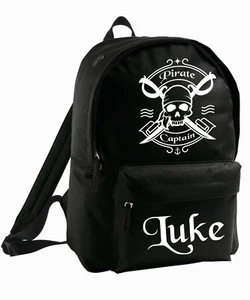 Mochila Personalizada Pirata para Niños Añadir Nombre Niños Barco Mar Barco Envío Regalo - Imagen 1 de 12