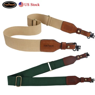 Tourbon Webbing Rifle/Shotgun Sling Strap Mount Swivels Set Multi Option in USA