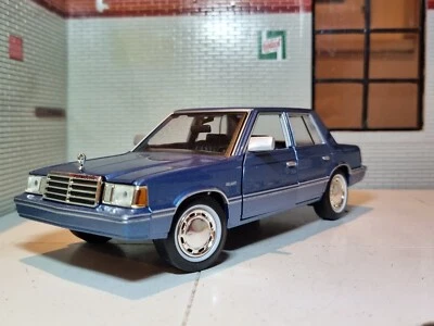 Plymouth Reliant 1983 Blue Motormax 1:24 Scale Model Car Diecast BNIB 73336 - Image 1 of 4