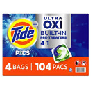Tide PODS Ultra Oxi Liquid Detergent Pacs (104 loads) - FREE SHIPPING