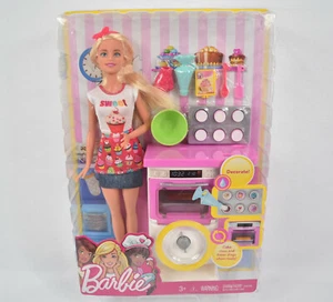 NEU Barbie You Can Be Anything Baker Spielset Cupcake Bäckerei Koch 2017 Mattel - Bild 1 von 12